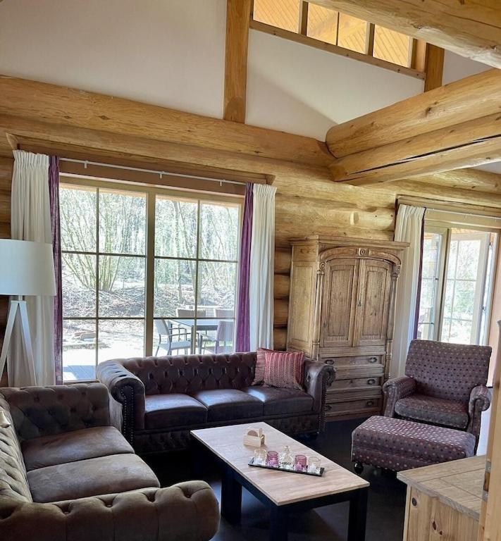 Unieke Houten Villa Met Sauna In Twente - 5P Den Ham المظهر الخارجي الصورة