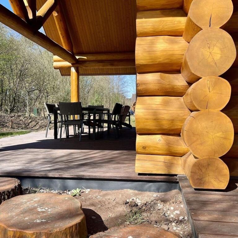 Unieke Houten Villa Met Sauna In Twente - 5P Den Ham المظهر الخارجي الصورة