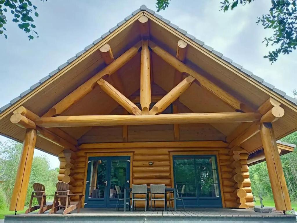 Unieke Houten Villa Met Sauna In Twente - 5P Den Ham المظهر الخارجي الصورة