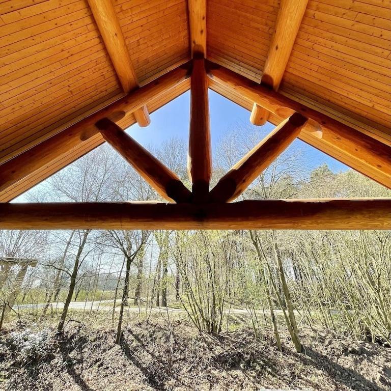 Unieke Houten Villa Met Sauna In Twente - 5P Den Ham المظهر الخارجي الصورة
